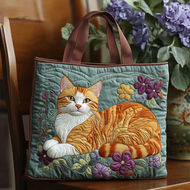 Vanessa | Flerfärgad Kattkonst Tote-väska