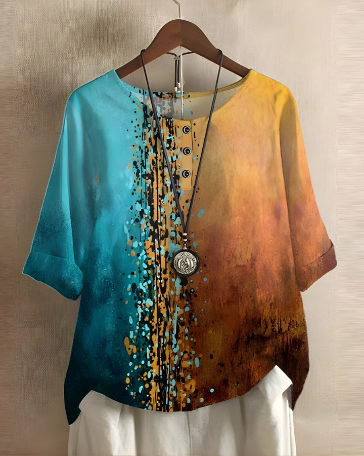 Fiona | Avslappnad Sommar Boho Top