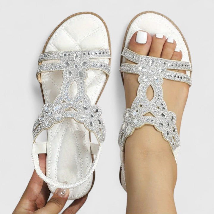 Rebecca | Eleganta Ortopediska Pärl Sandaler