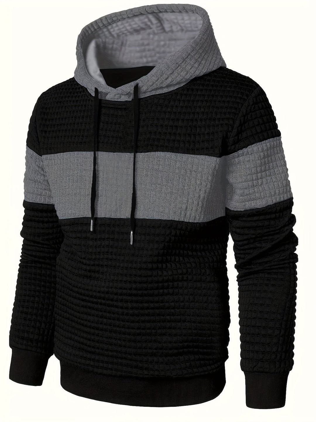 Hayes | Texturerad Färgblock Hoodie