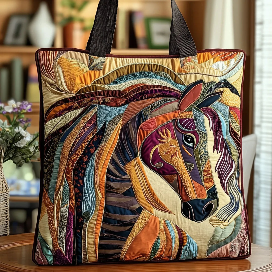 Danielle | Flerfärgad Hästkonst Tote Bag