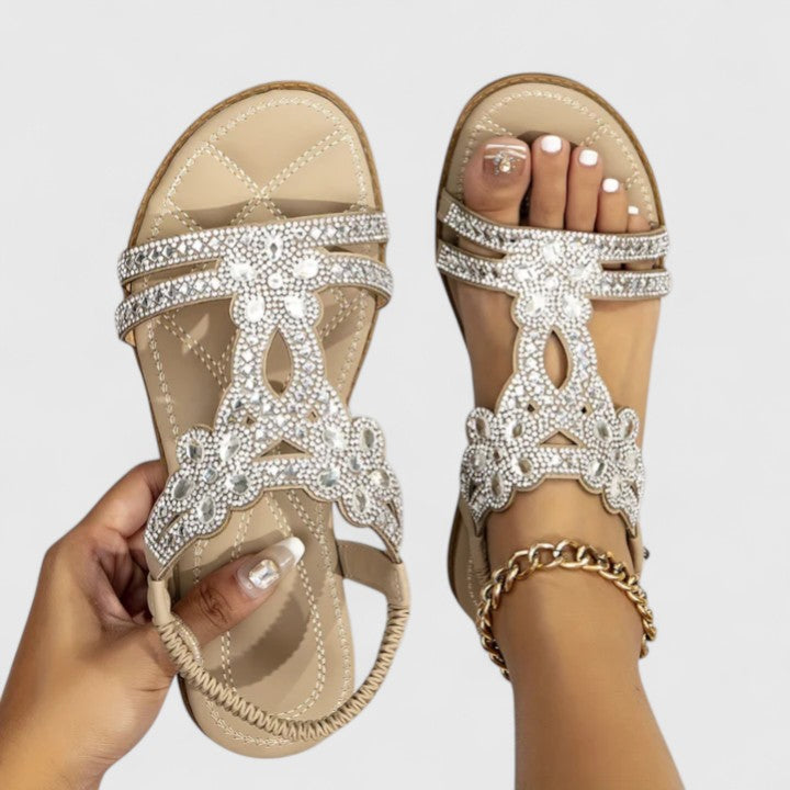 Rebecca | Eleganta Ortopediska Pärl Sandaler