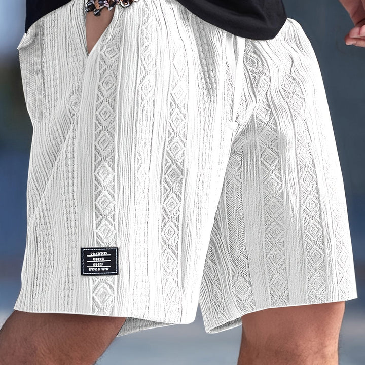 Nolan | Texturerade Drawstring Shorts