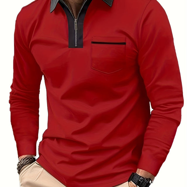 Curtis | Fins Zip-Krage Polo Skjorta