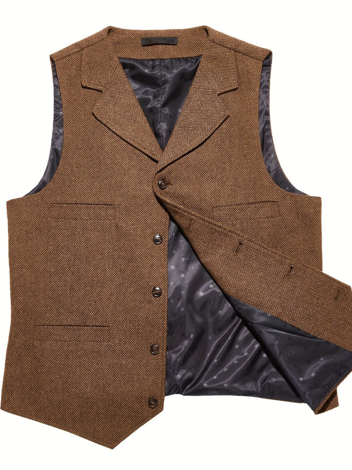 Byron | Raffinerad Herringbone Västar