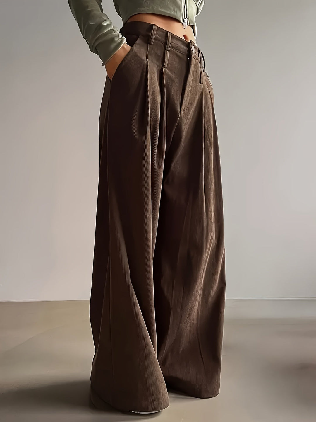 Celine | Plisserade Vida Byxor