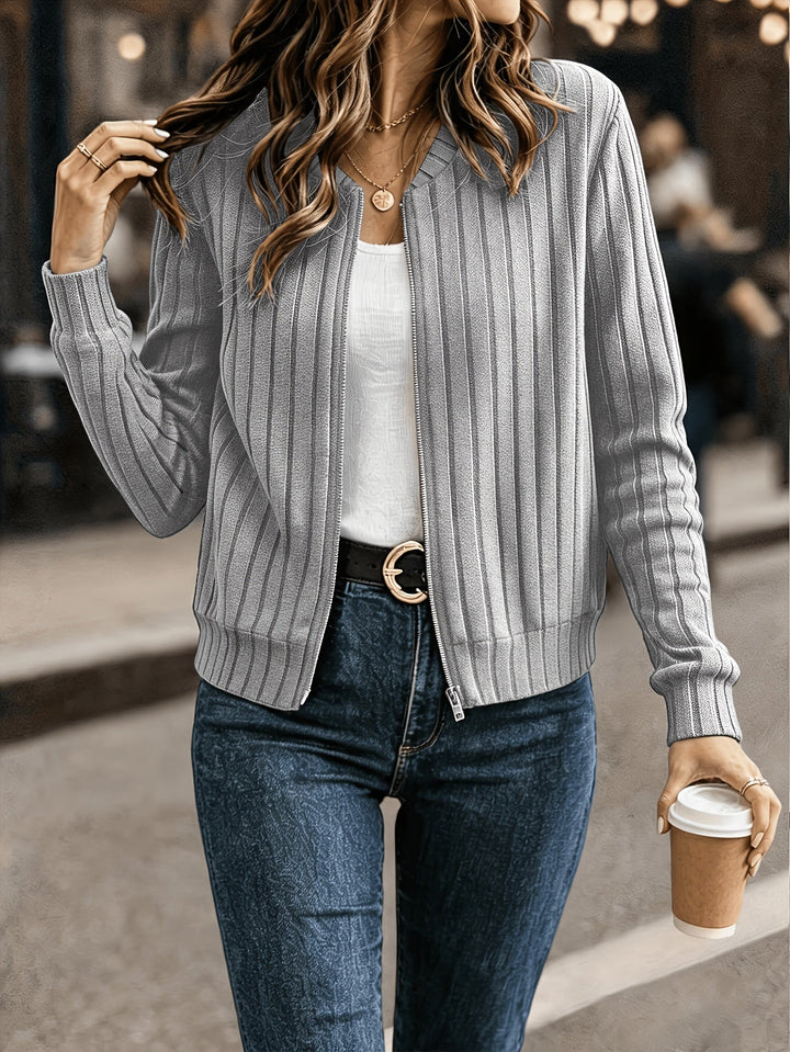 Blair | Ribbade Zip-Front Jacka