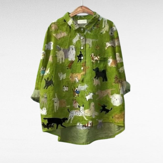 Rochelle | Modern Djurtryck Blus