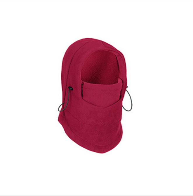 Fleece balaclava med dragsko