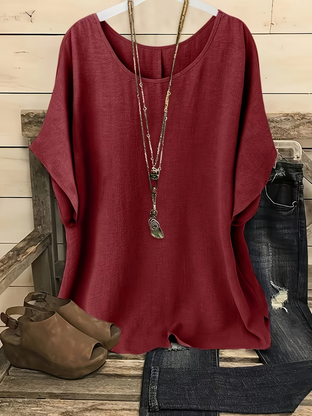 Maeve | Flödande Batwing Blus