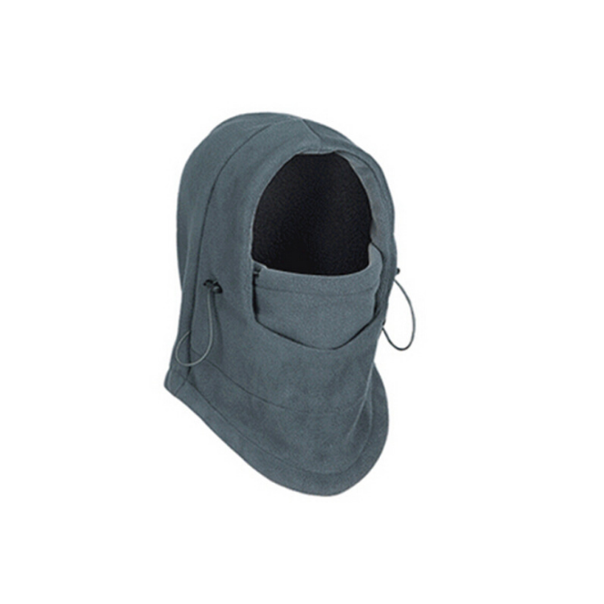 Fleece balaclava med dragsko