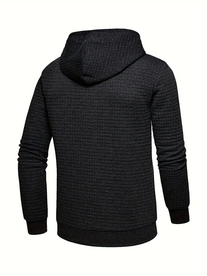 Garrison | Texturerad Huva Pullover Hoodie