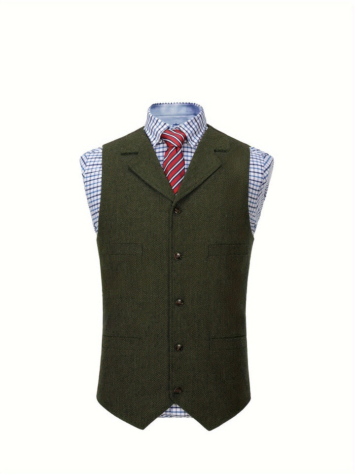 Colton | Heritage Herringbone Västen