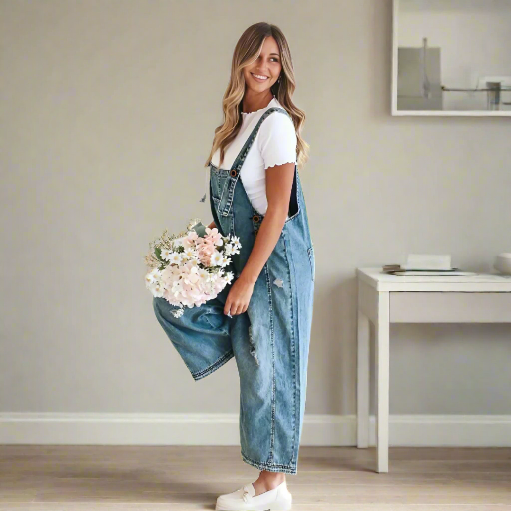 Carmelita | Premium Vintage Stil Enkel Jumpsuit