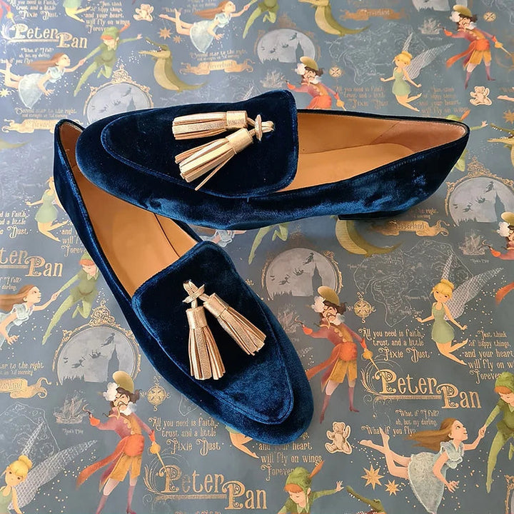 Faye | Klassisk Midnatt Elegans Tassel Loafer