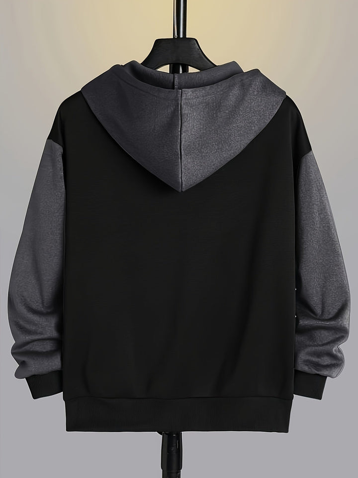 Cedric | Färgblock Zip-Up Hoodie