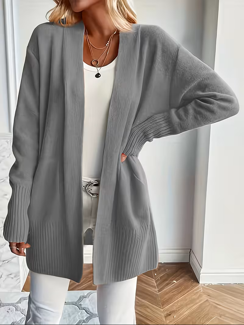 Deanna | Avslappnad Öppen Framsida Cardigan