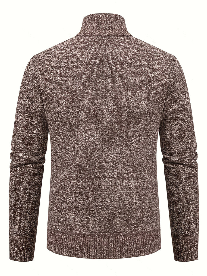 Walter | Texturerad Heldragkedja Cardigan