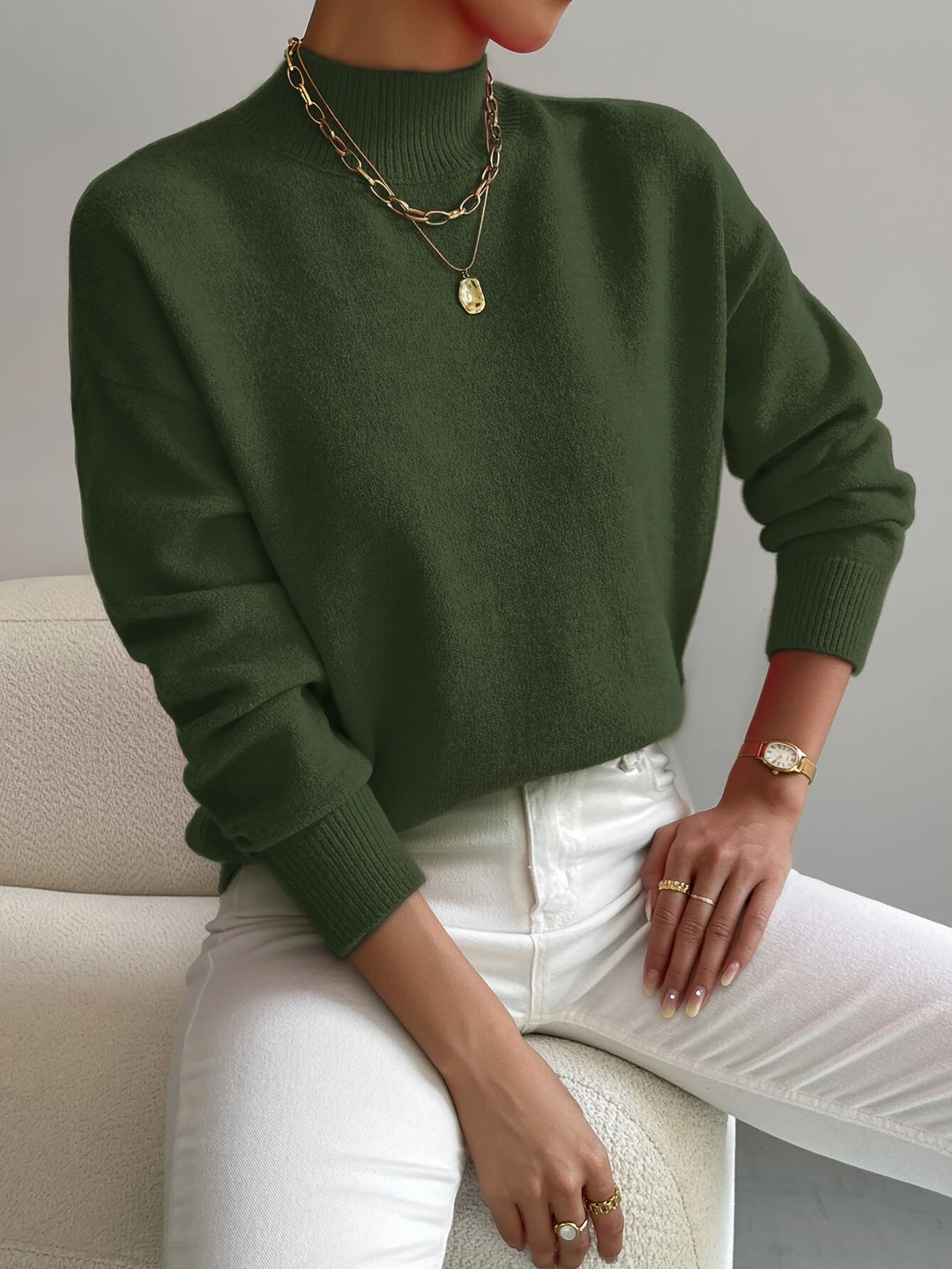 Lorelei | Finstämd Mock Neck Tröja
