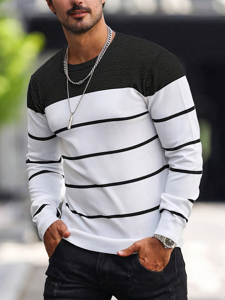 Henry | Randig Crew Neck Tröja