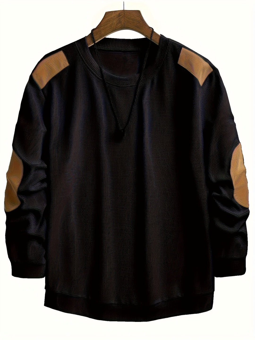 Aaron | Texturerad Elbow-Patch Pullover