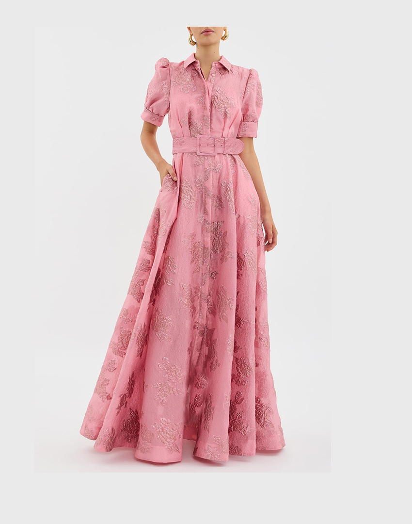 Gladys | Elegant Klänning med Korta Puffärmar