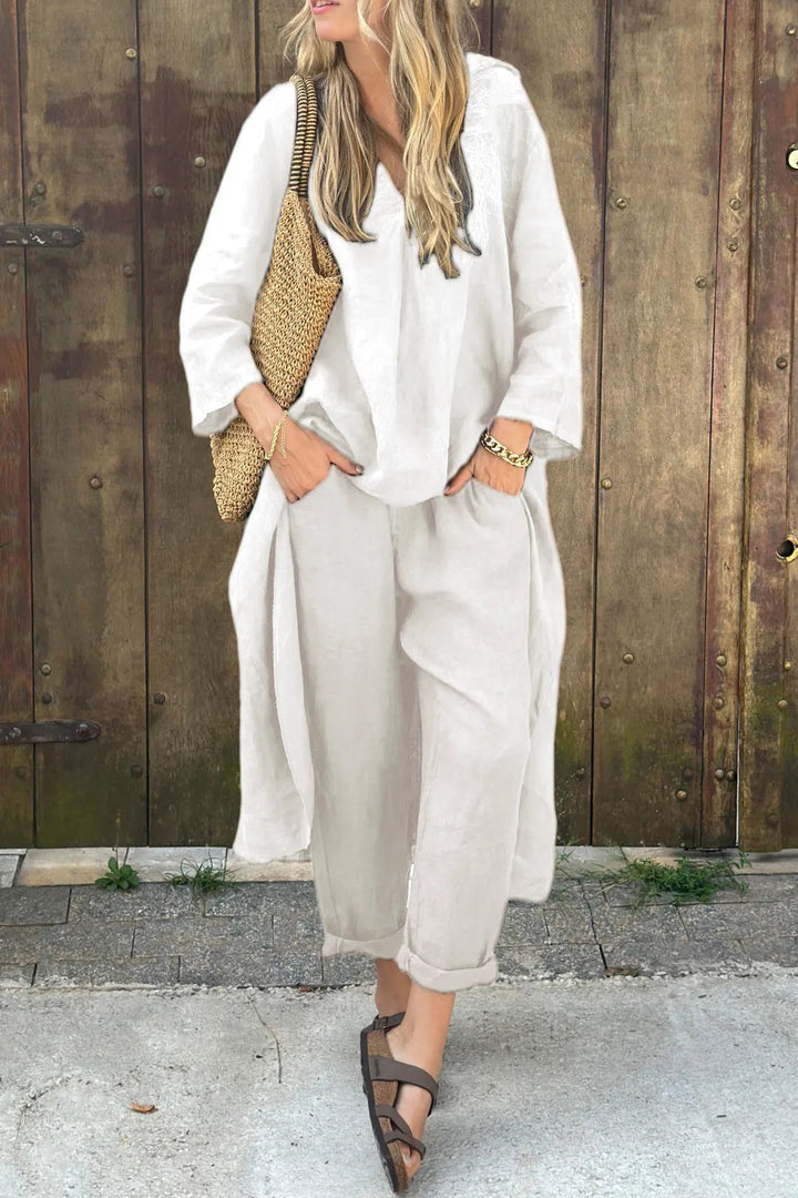 Stella | Elegant Löst V-ringad Set