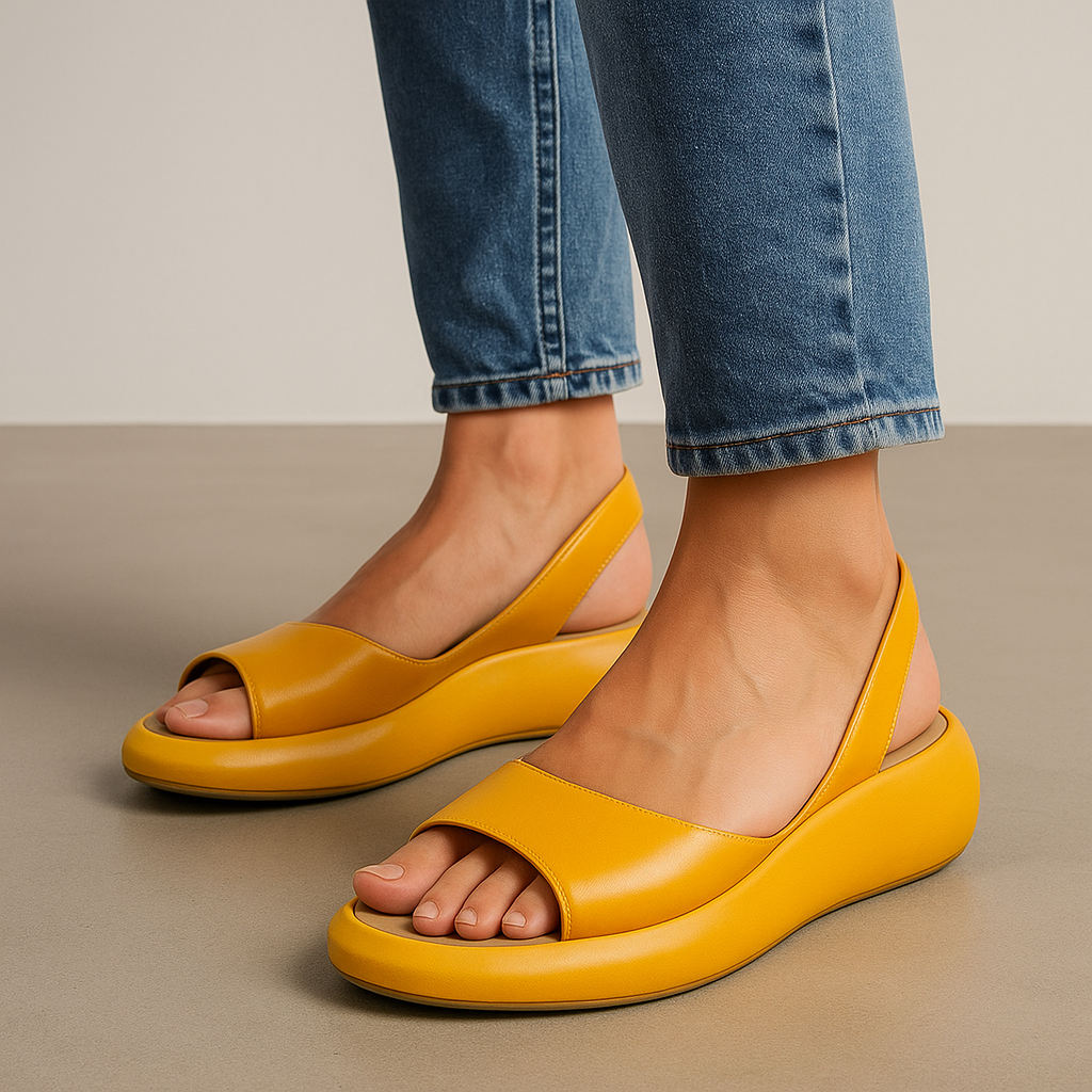 Elliana | Klassiska Minimalistiska Öppna Tå Sandaler