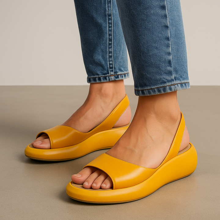 Elliana | Klassiska Minimalistiska Öppna Tå Sandaler