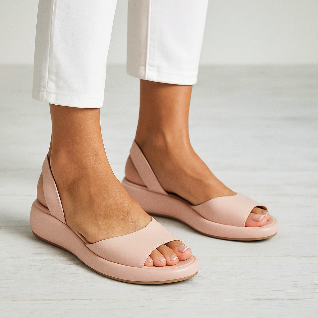Ava | Klassisk Slingback Öppen Tå Sandal