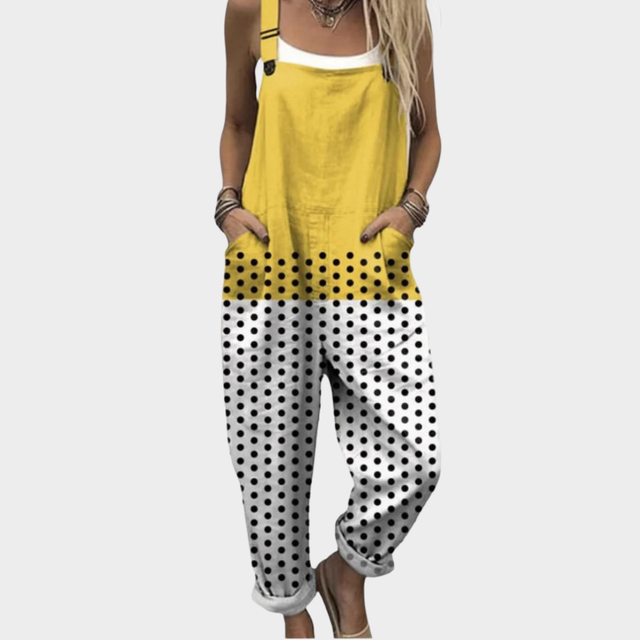 Gloria | Stilig Multicolor Prickig Jumpsuit