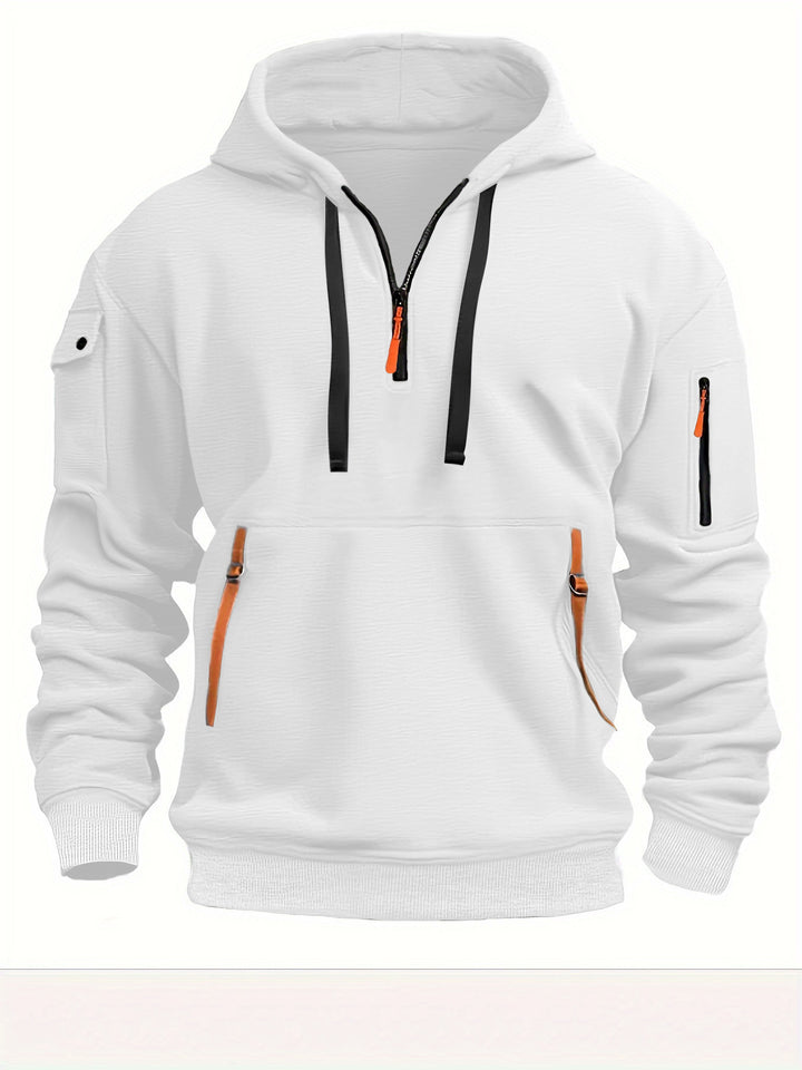 Hoodie oversize med nedfallande axlar och lös passform