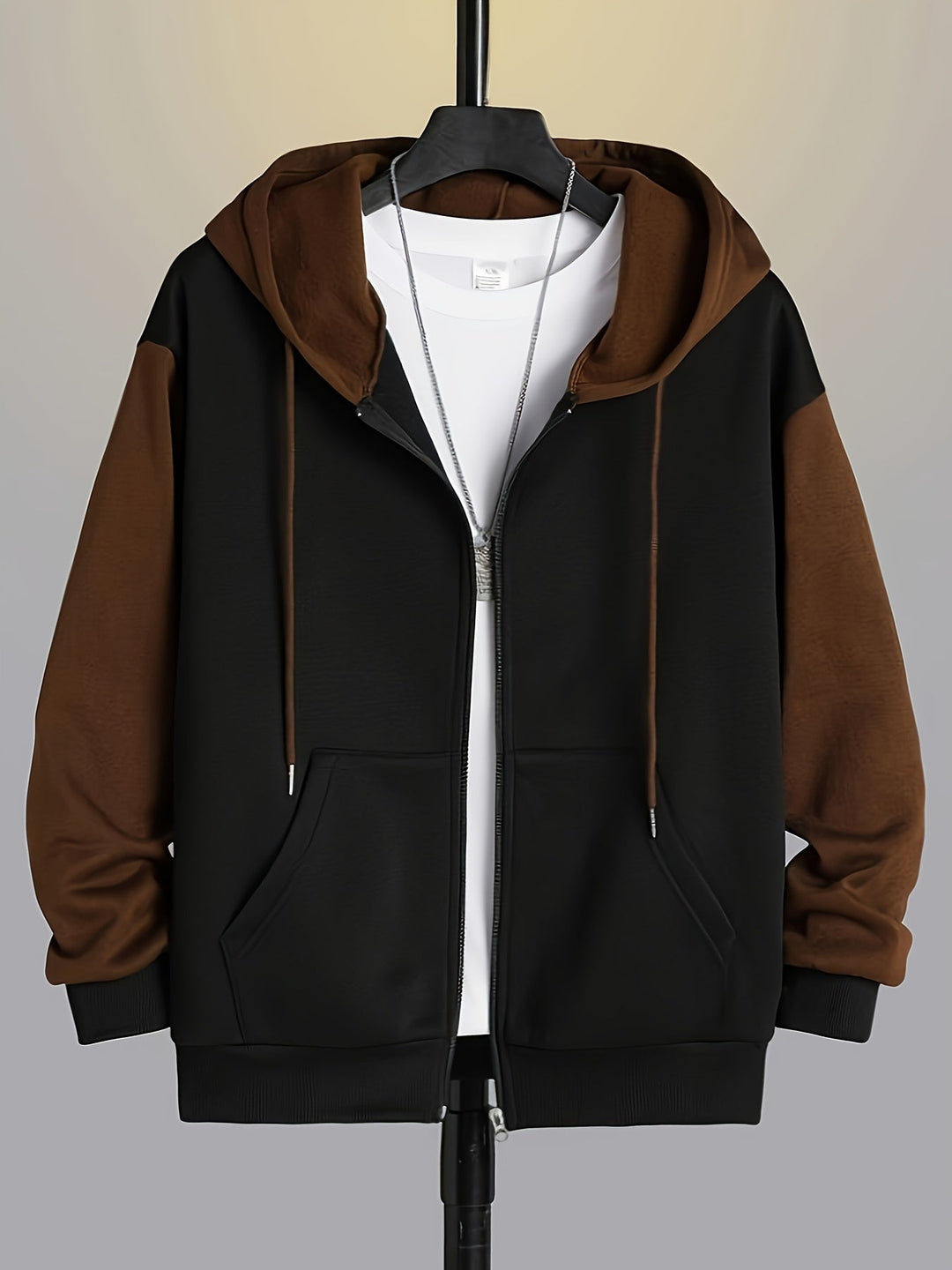 Cedric | Färgblock Zip-Up Hoodie