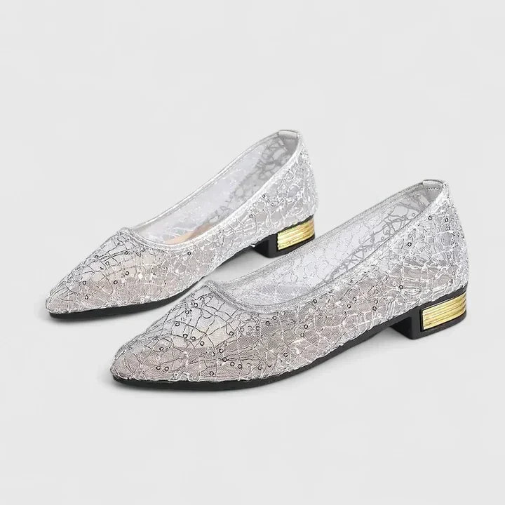 Cassidy | Elegant Spetsiga Ballerinaskor
