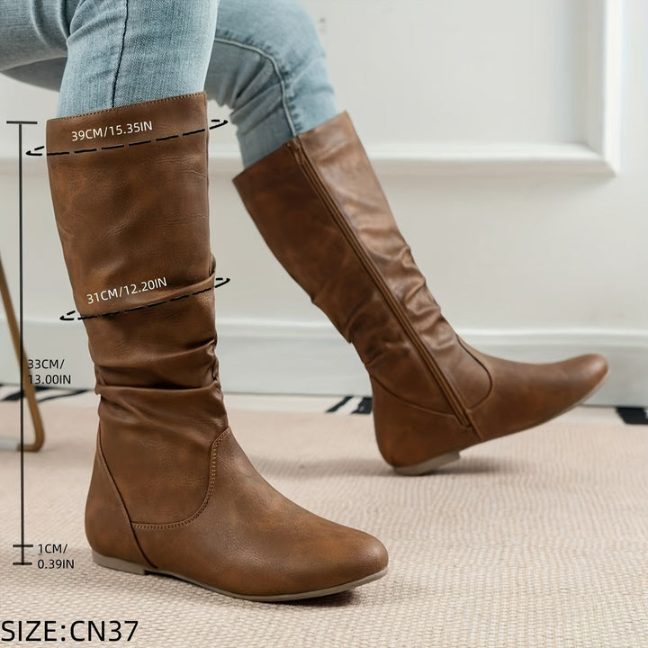 Maureen | Slouchade Mid-Calf Stövlar