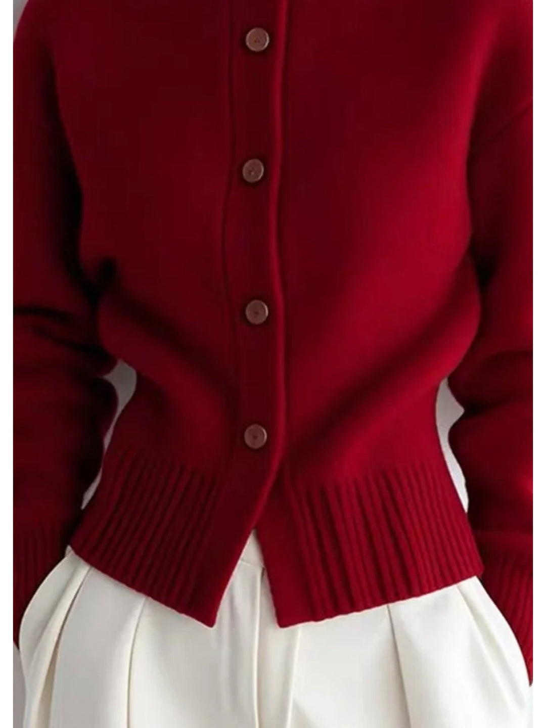 Margot | Höghalset Knap cardigan