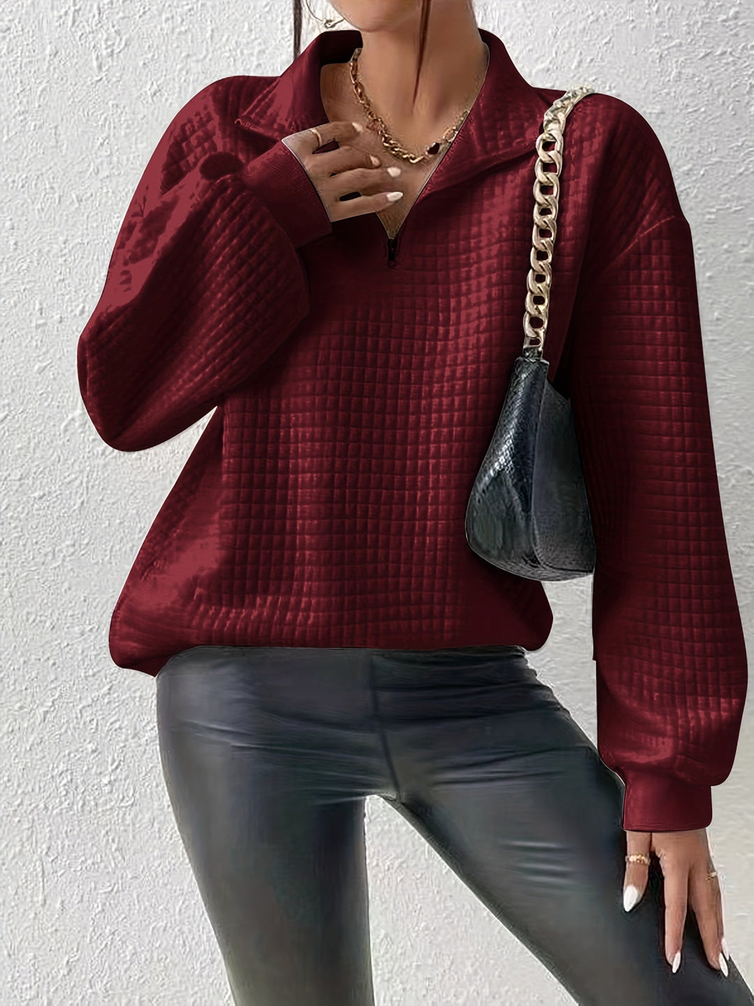 Susanna | Avslappnad Quarter-Zip Pullover