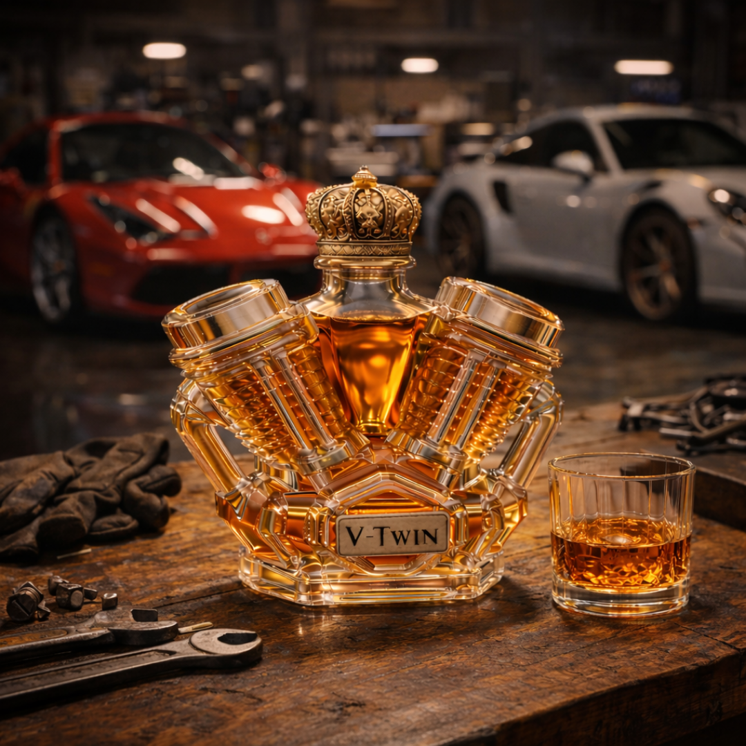 Wayne | Whisky Flaska V-Twin Design