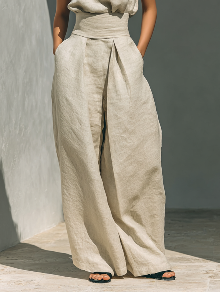Maria | Stilig Tanktop och Lösa Byxor Set