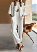 Amely | Elegant Jumpsuit med Vida Ärmar och Fickor