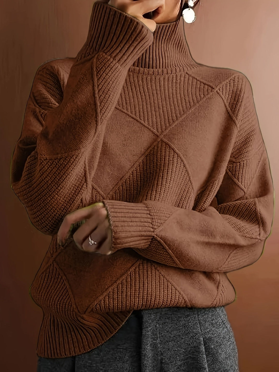 Maeve | Texturerad Polokrage Tröja