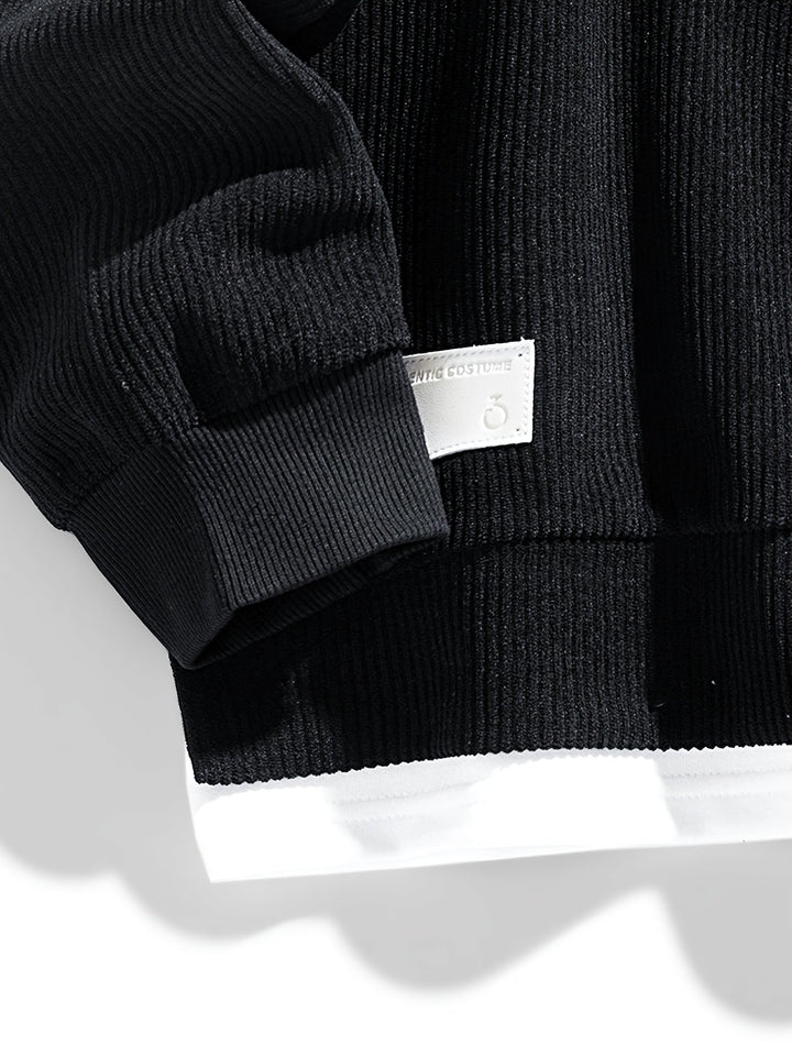 Harvey | Layered Crewneck Sweatshirt