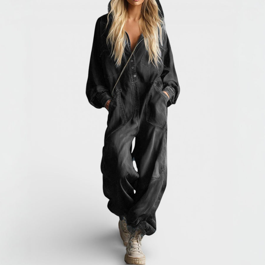 Sierra | Långärmad Hoodie Jumpsuit