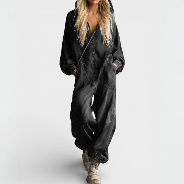 Sierra | Långärmad Hoodie Jumpsuit