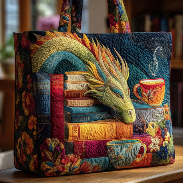 Gloria | Färgglad Drakkonst Tote Bag