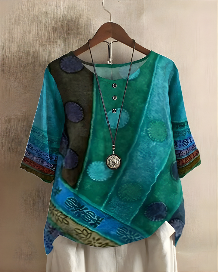 Fiona | Avslappnad Sommar Boho Top