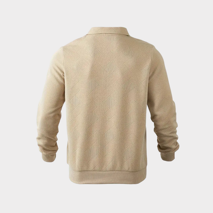 Hudson | Texturerad Halvdragkedja Pullover