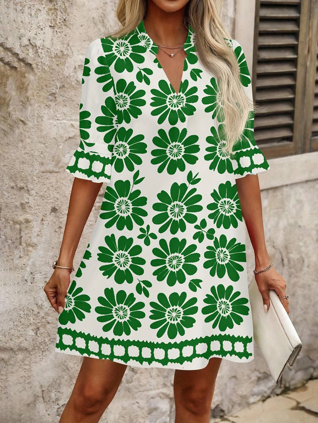 Georgia | Floral Bloom Mini Klänning