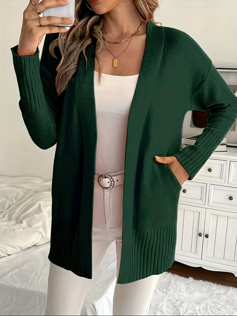 Deanna | Avslappnad Öppen Framsida Cardigan