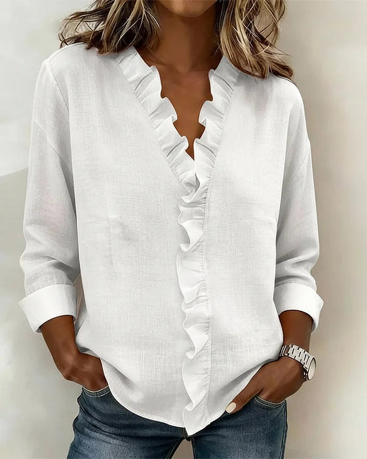 Chloe | Lätt V-ringad Blus